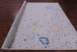 Silver Turkish Oushak Handmade Wool Rug - 10' 2" X 14' 0" - Golden Nile