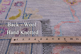 Grey Turkish Oushak Hand Knotted Wool Rug - 10' 1" X 14' 0" - Golden Nile