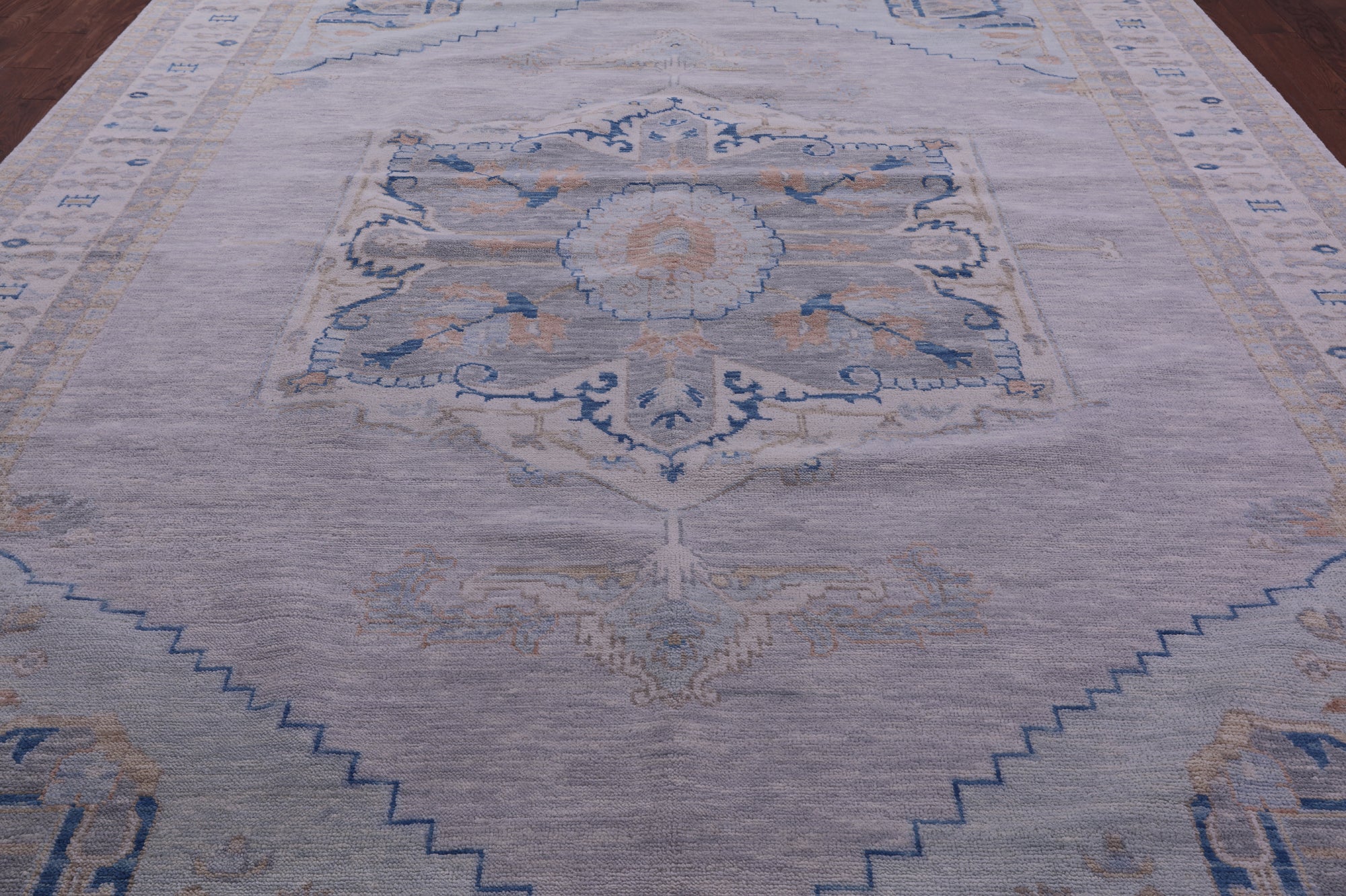 Silver Persian Fine Serapi Hand Knotted Wool Rug - 10' 4" X 14' 0" - Golden Nile