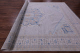 Silver Persian Fine Serapi Hand Knotted Wool Rug - 10' 4" X 14' 0" - Golden Nile