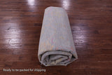 Silver Turkish Oushak Hand Knotted Wool Rug - 10' 1" X 14' 0" - Golden Nile