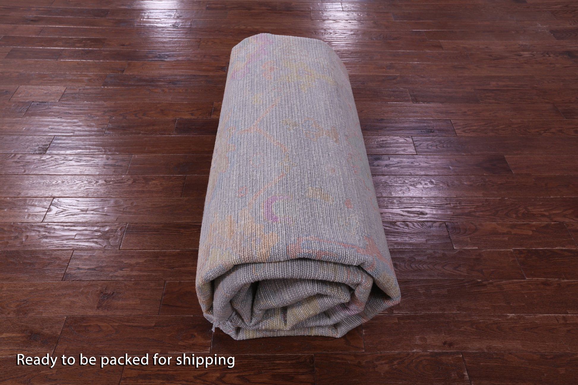 Silver Turkish Oushak Hand Knotted Wool Rug - 10' 1" X 14' 0" - Golden Nile