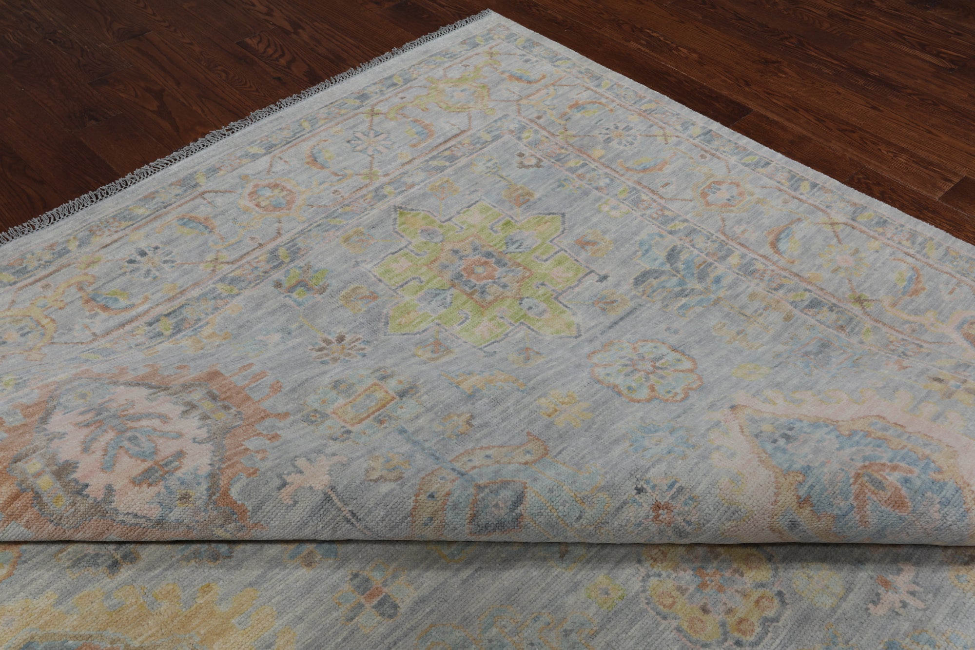 Silver Persian Fine Serapi Hand Knotted Wool Rug - 10' 4" X 13' 11"