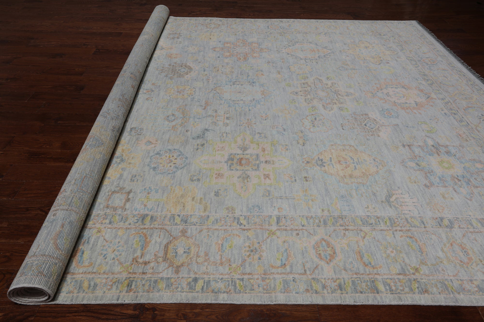 Silver Persian Fine Serapi Hand Knotted Wool Rug - 10' 4" X 13' 11"