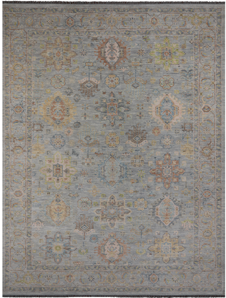 Silver Persian Fine Serapi Hand Knotted Wool Rug - 10' 4" X 13' 11"