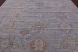 Silver Persian Fine Serapi Hand Knotted Wool Rug - 10' 4" X 13' 11" - Golden Nile