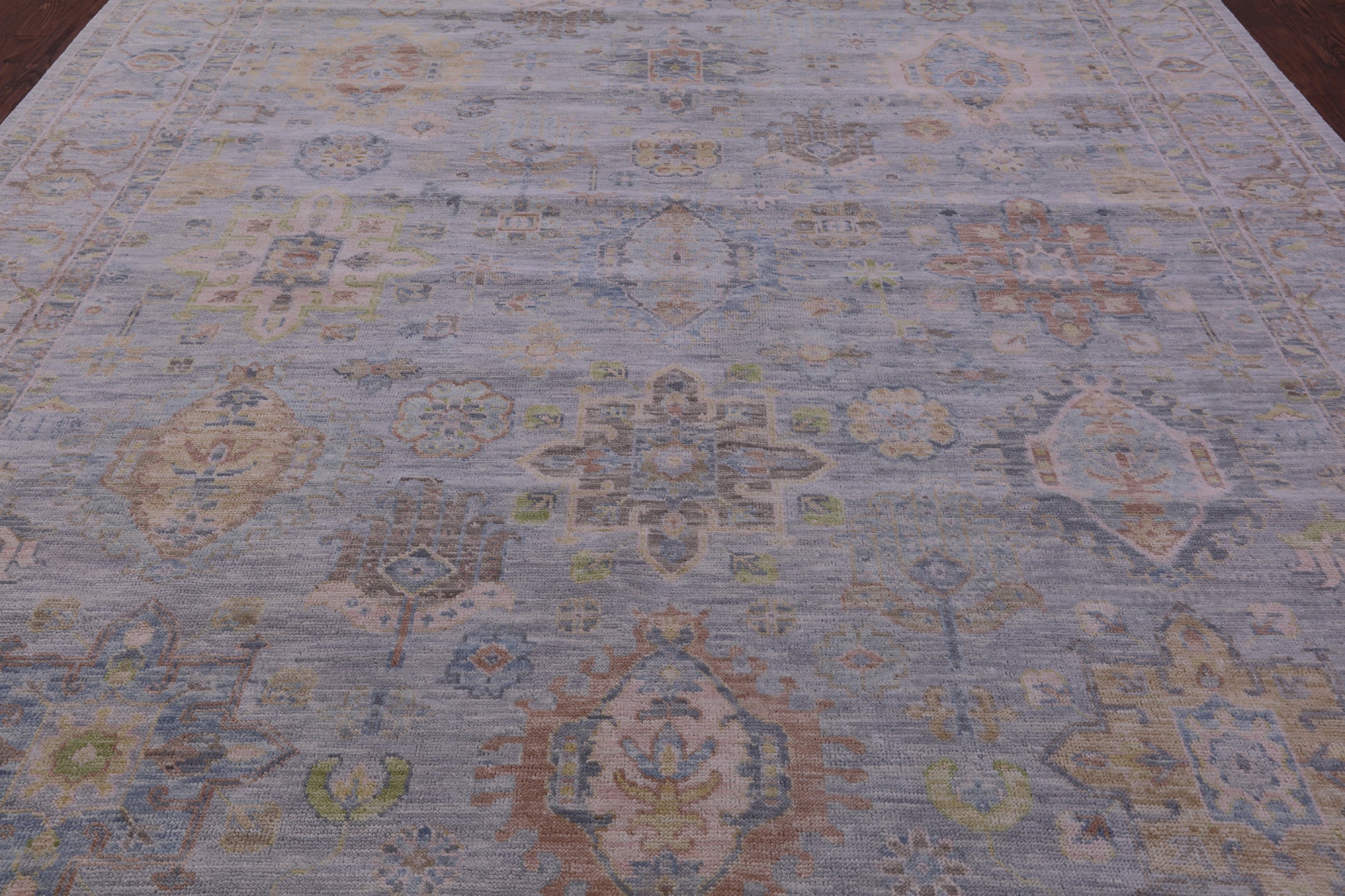 Silver Persian Fine Serapi Hand Knotted Wool Rug - 10' 4" X 13' 11" - Golden Nile