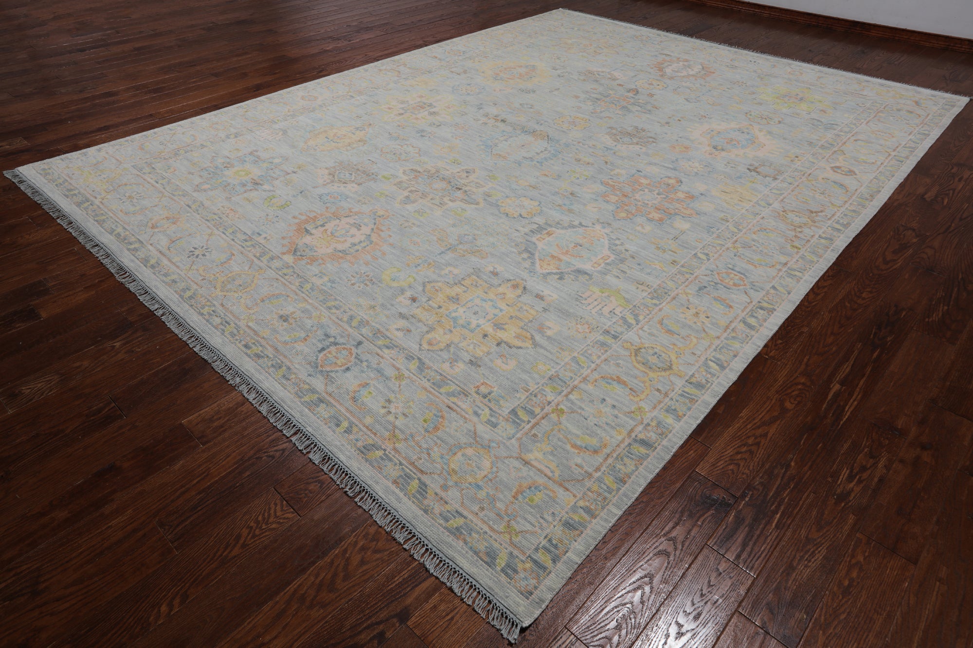 Silver Persian Fine Serapi Hand Knotted Wool Rug - 10' 4" X 13' 11"