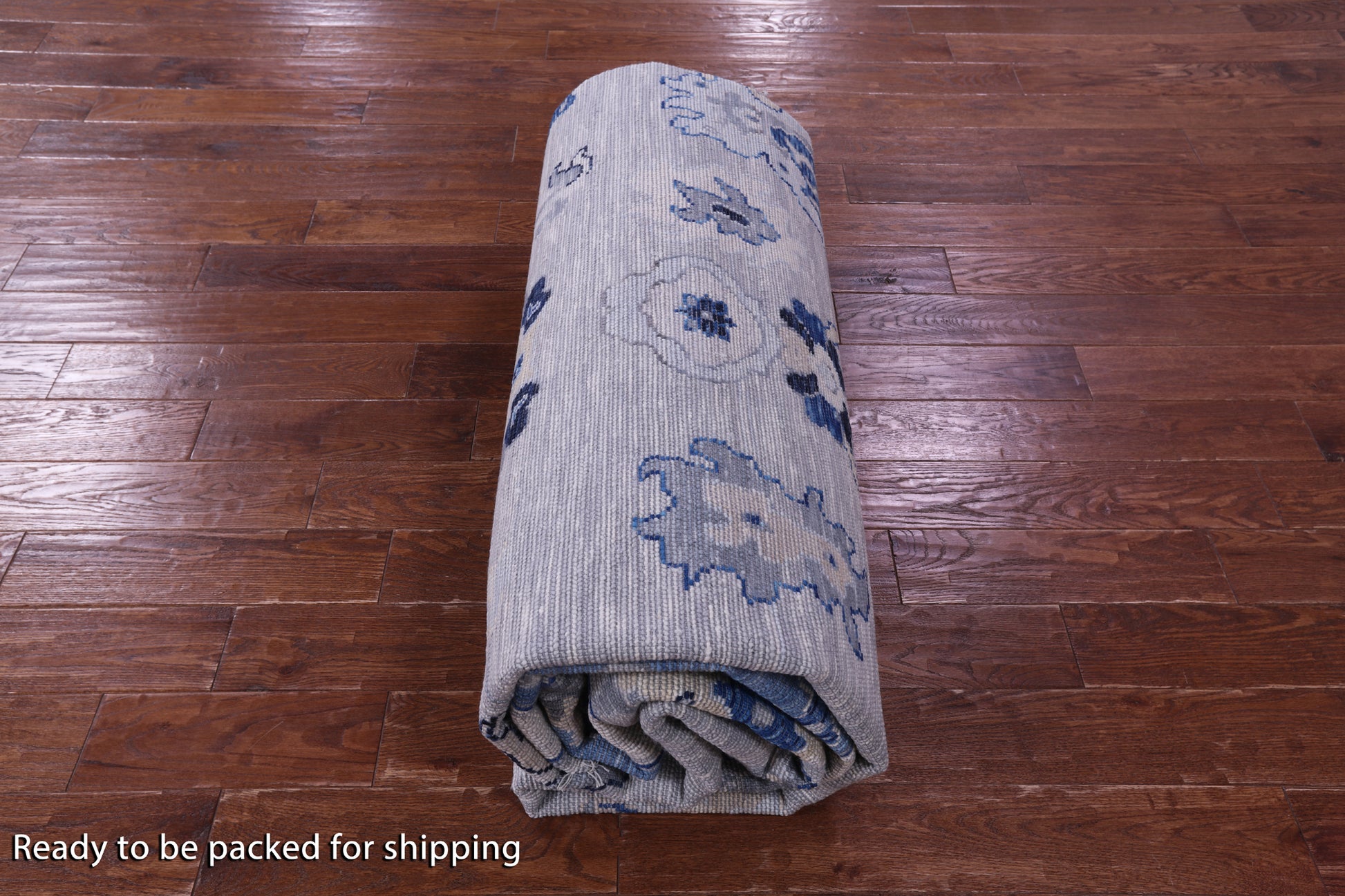 Grey Turkish Oushak Hand Knotted Wool Rug - 10' 2" X 13' 9" - Golden Nile