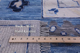 Grey Turkish Oushak Hand Knotted Wool Rug - 10' 2" X 13' 9" - Golden Nile