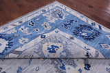 Grey Turkish Oushak Hand Knotted Wool Rug - 10' 2" X 13' 9" - Golden Nile