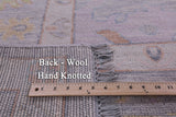 Silver Turkish Oushak Handmade Wool Rug - 10' 0" X 14' 4" - Golden Nile