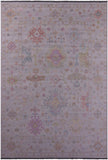 Ivory Turkish Oushak Hand Knotted Wool Rug - 9' 10" X 14' 2" - Golden Nile