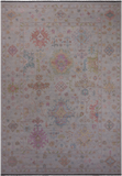 SUPER SALE Ivory Turkish Oushak Hand Knotted Wool Rug - 9' 10" X 14' 2"