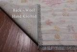 SUPER SALE Ivory Turkish Oushak Hand Knotted Wool Rug - 9' 10" X 14' 2"