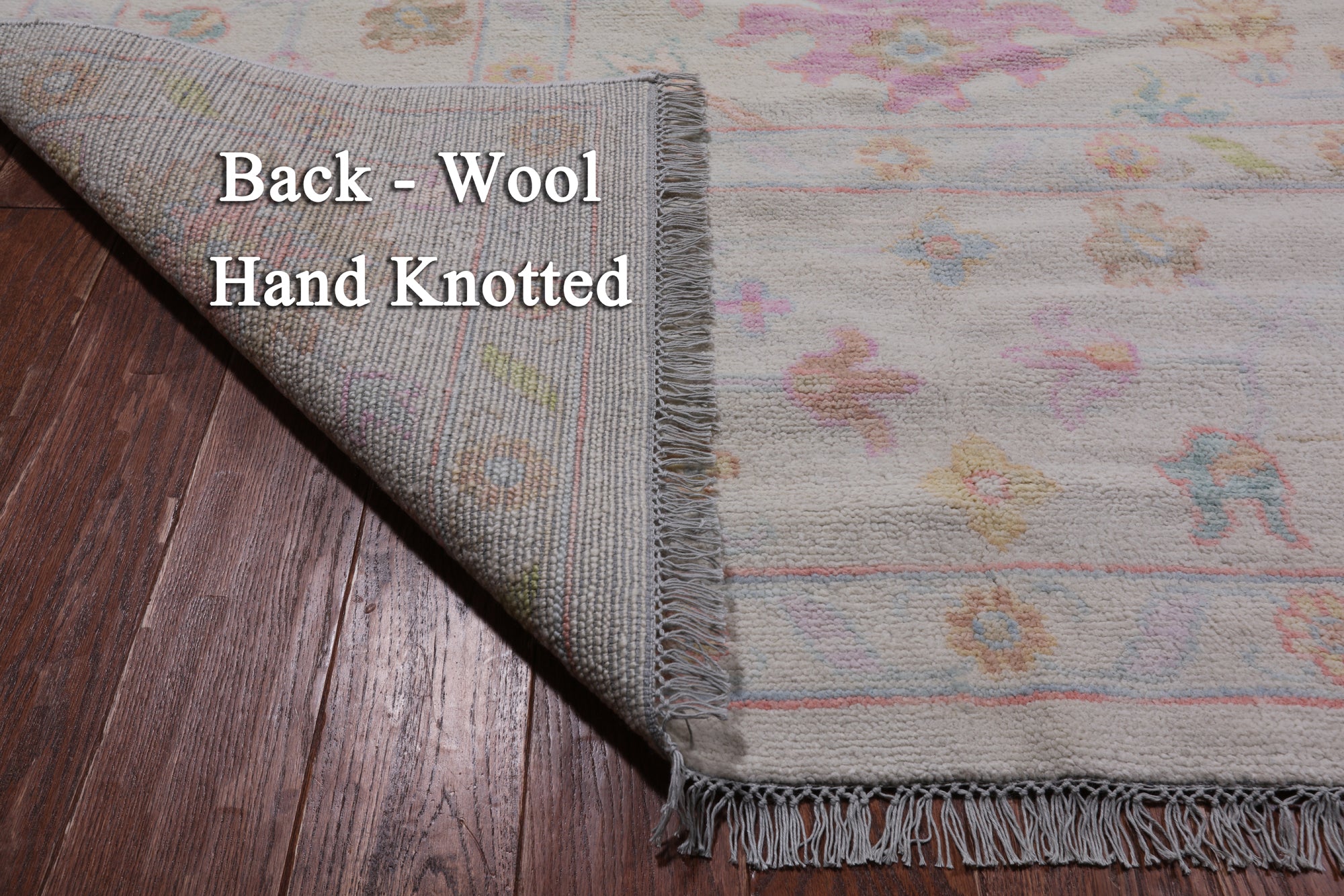 SUPER SALE Ivory Turkish Oushak Hand Knotted Wool Rug - 9' 10" X 14' 2"
