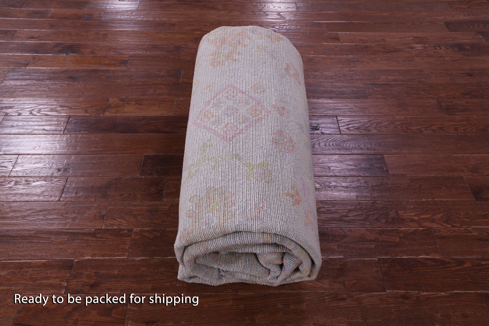 Ivory Turkish Oushak Hand Knotted Wool Rug - 9' 10" X 14' 2" - Golden Nile