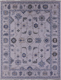 Grey Turkish Oushak Hand Knotted Wool Rug - 10' 3" X 14' 1" - Golden Nile