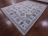 Grey Turkish Oushak Hand Knotted Wool Rug - 10' 3" X 14' 1" - Golden Nile