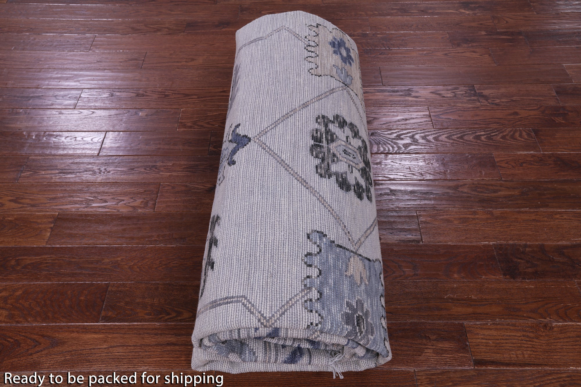 Grey Turkish Oushak Hand Knotted Wool Rug - 10' 3" X 14' 1" - Golden Nile