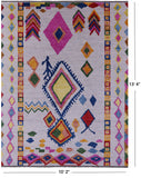 Silver Tribal Moroccan Handmade Wool Rug - 10' 2" X 13' 4" - Golden Nile