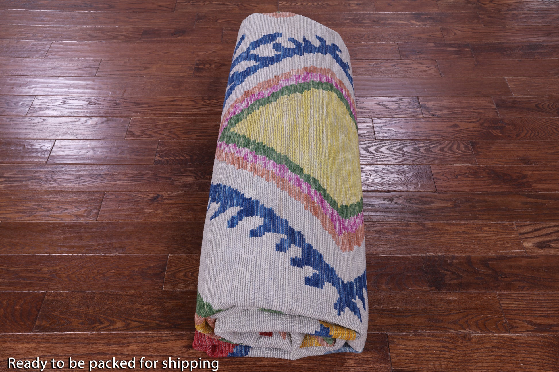 Silver Tribal Moroccan Handmade Wool Rug - 10' 2" X 13' 4" - Golden Nile