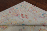 SUPER SALE Ivory Turkish Oushak Hand Knotted Wool Rug - 9' 11" X 13' 10"