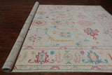 SUPER SALE Ivory Turkish Oushak Hand Knotted Wool Rug - 9' 11" X 13' 10"