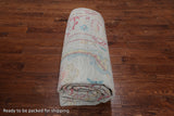 SUPER SALE Ivory Turkish Oushak Hand Knotted Wool Rug - 9' 11" X 13' 10"