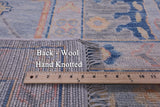 Grey Turkish Oushak Hand Knotted Wool Rug - 10' 0" X 13' 10" - Golden Nile