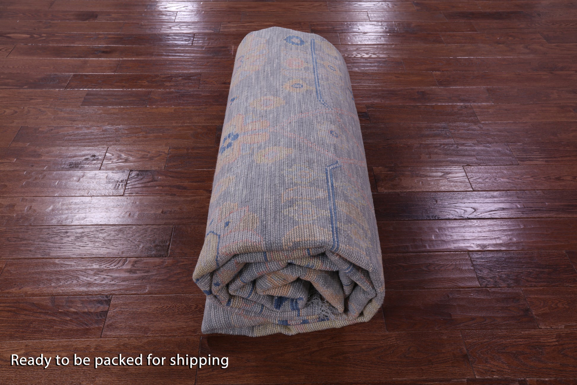 Grey Turkish Oushak Hand Knotted Wool Rug - 10' 0" X 13' 10" - Golden Nile