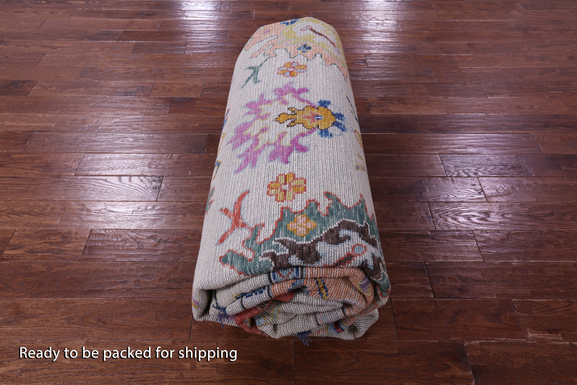 Turkish Oushak Hand Knotted Wool Rug - 10' 3" X 13' 9" - Golden Nile
