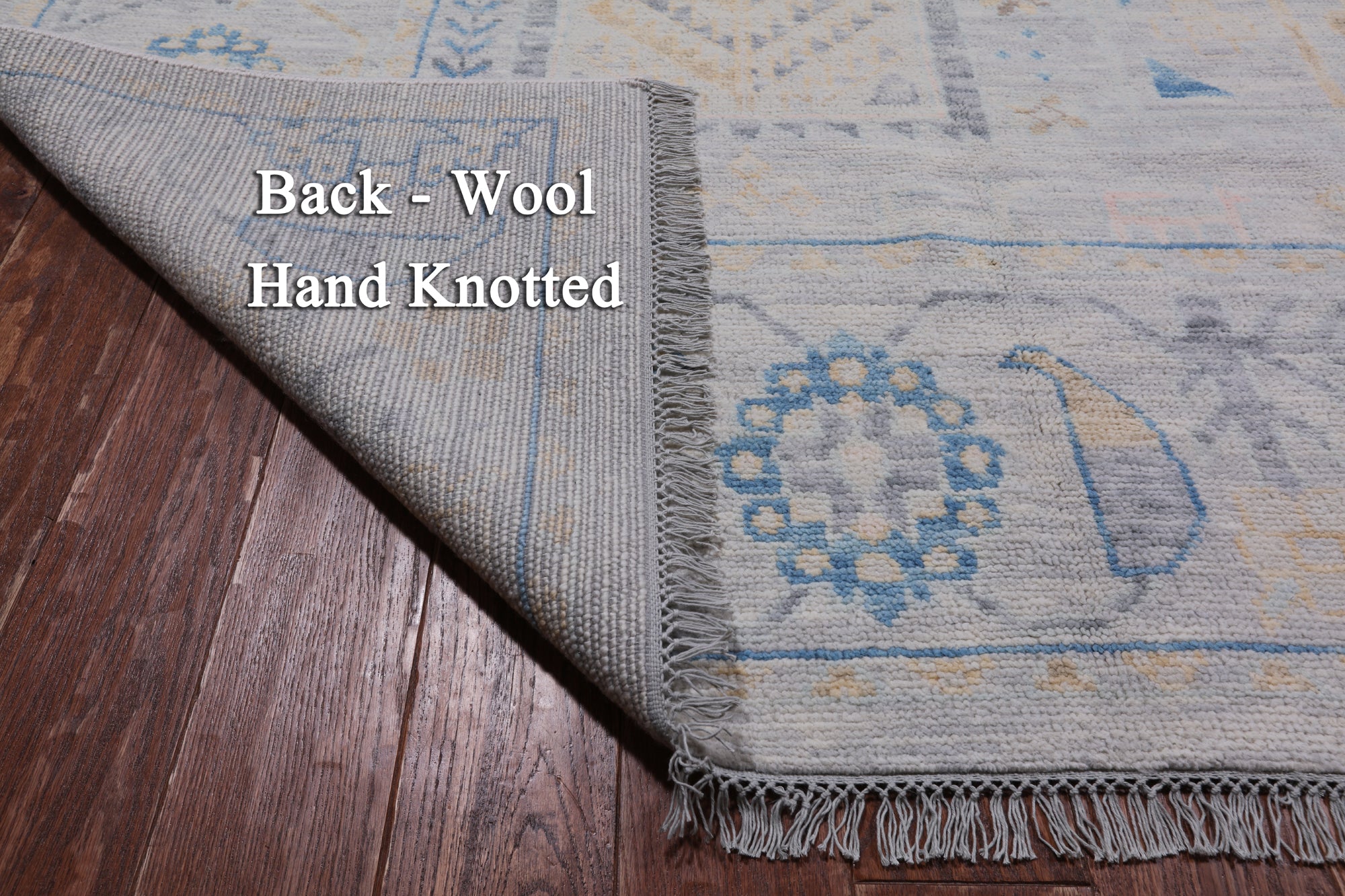 Silver Tribal Persian Gabbeh Handmade Wool Rug - 10' 3" X 14' 2"