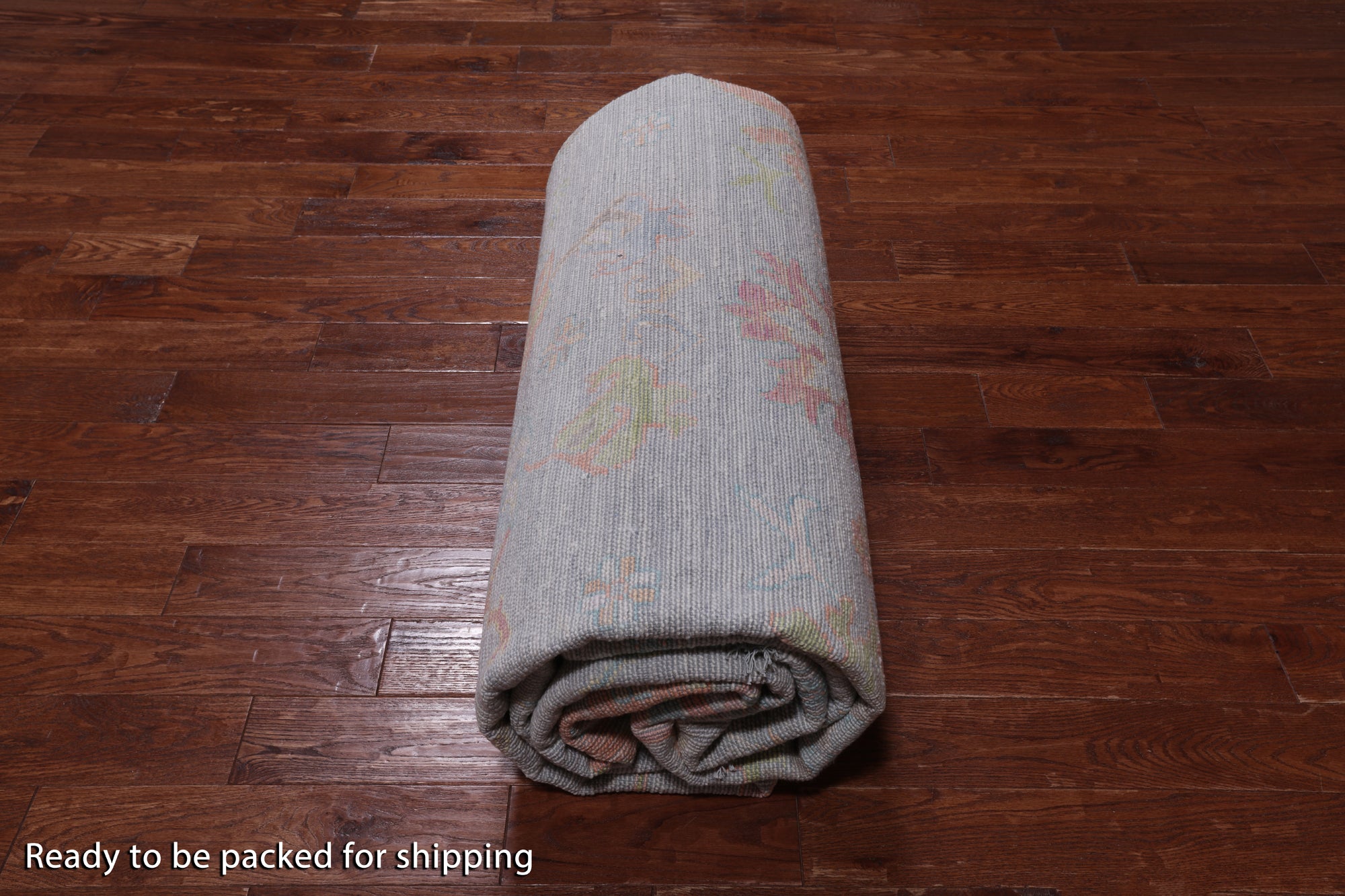 SUPER SALE Silver Turkish Oushak Hand Knotted Wool Rug - 10' 3" X 13' 11"