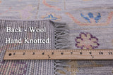 Grey Turkish Oushak Hand Knotted Wool Rug - 10' 3" X 13' 10" - Golden Nile