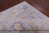 Grey Turkish Oushak Hand Knotted Wool Rug - 10' 3" X 13' 10" - Golden Nile