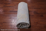 SUPER SALE Silver Turkish Oushak Hand Knotted Wool Rug - 10' 2" X 13' 9"