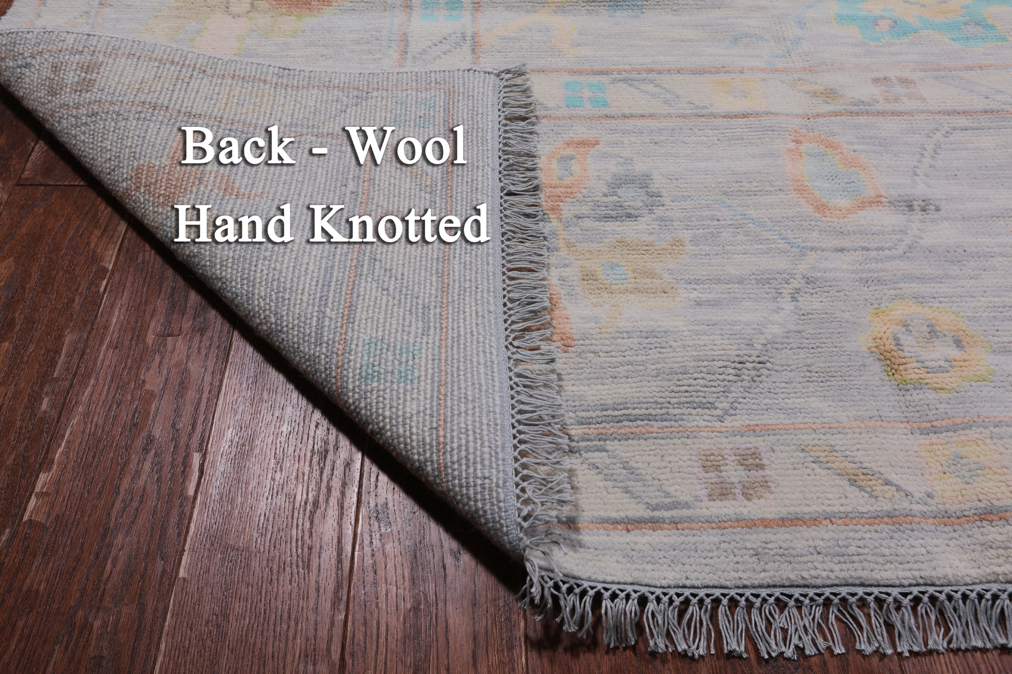 SUPER SALE Silver Turkish Oushak Hand Knotted Wool Rug - 10' 2" X 13' 9"