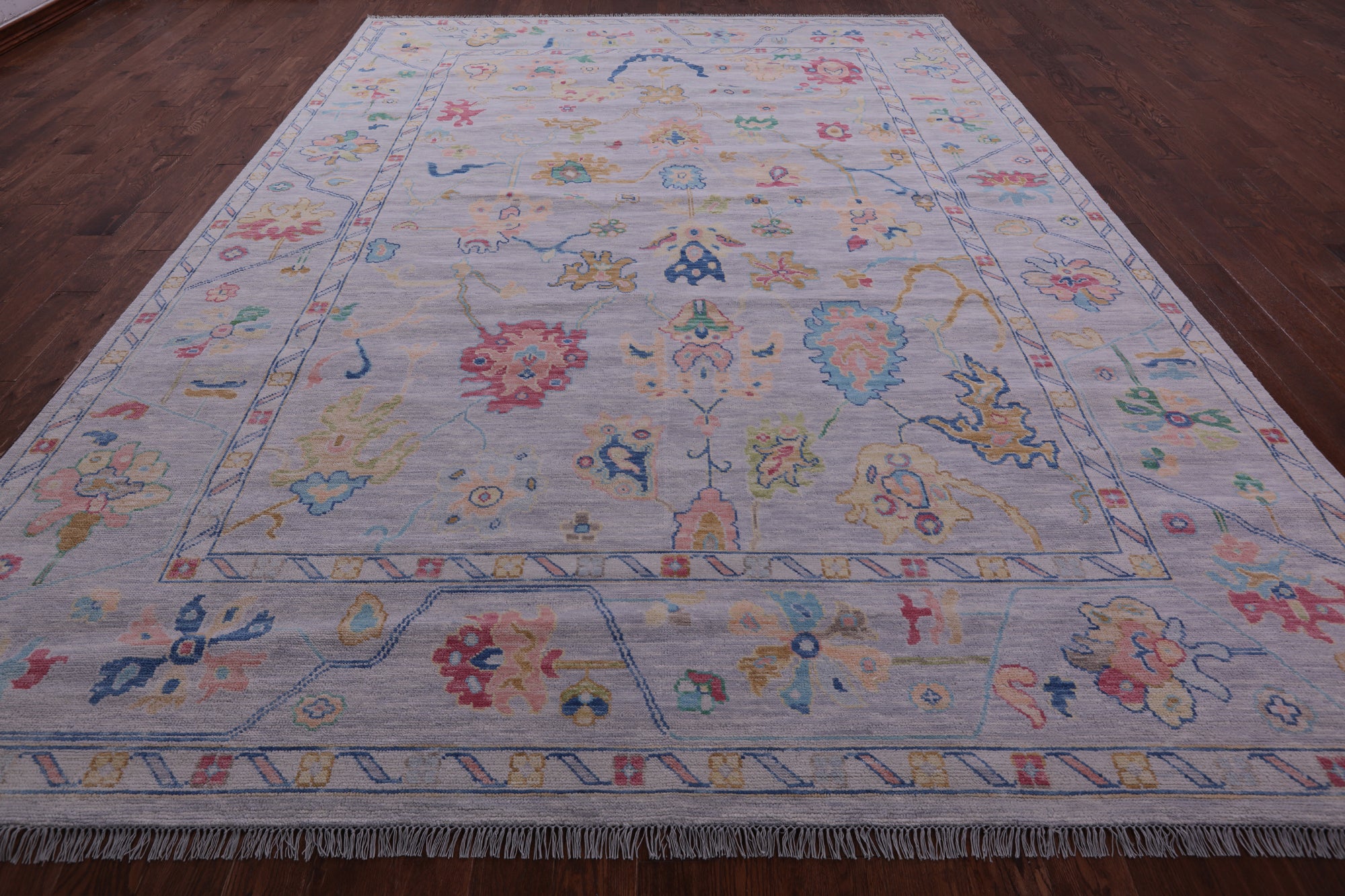 Turkish Oushak Hand Knotted Wool Rug - 10' 2" X 13' 11" - Golden Nile