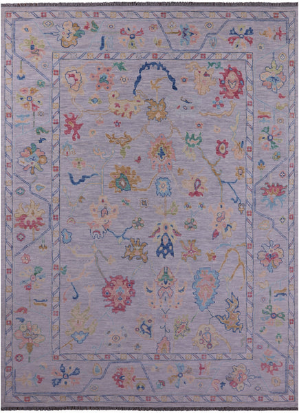 Turkish Oushak Hand Knotted Wool Rug - 10' 2" X 13' 11" - Golden Nile