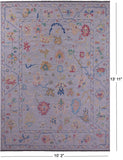 Turkish Oushak Hand Knotted Wool Rug - 10' 2" X 13' 11" - Golden Nile