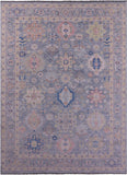 Grey Persian Fine Serapi Hand Knotted Wool Rug - 10' 2" X 13' 11" - Golden Nile