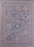 Grey Persian Fine Serapi Hand Knotted Wool Rug - 10' 2" X 13' 11" - Golden Nile
