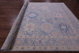 Grey Persian Fine Serapi Hand Knotted Wool Rug - 10' 2" X 13' 11" - Golden Nile