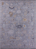 Grey Turkish Oushak Handmade Wool Rug - 10' 1" X 13' 11" - Golden Nile