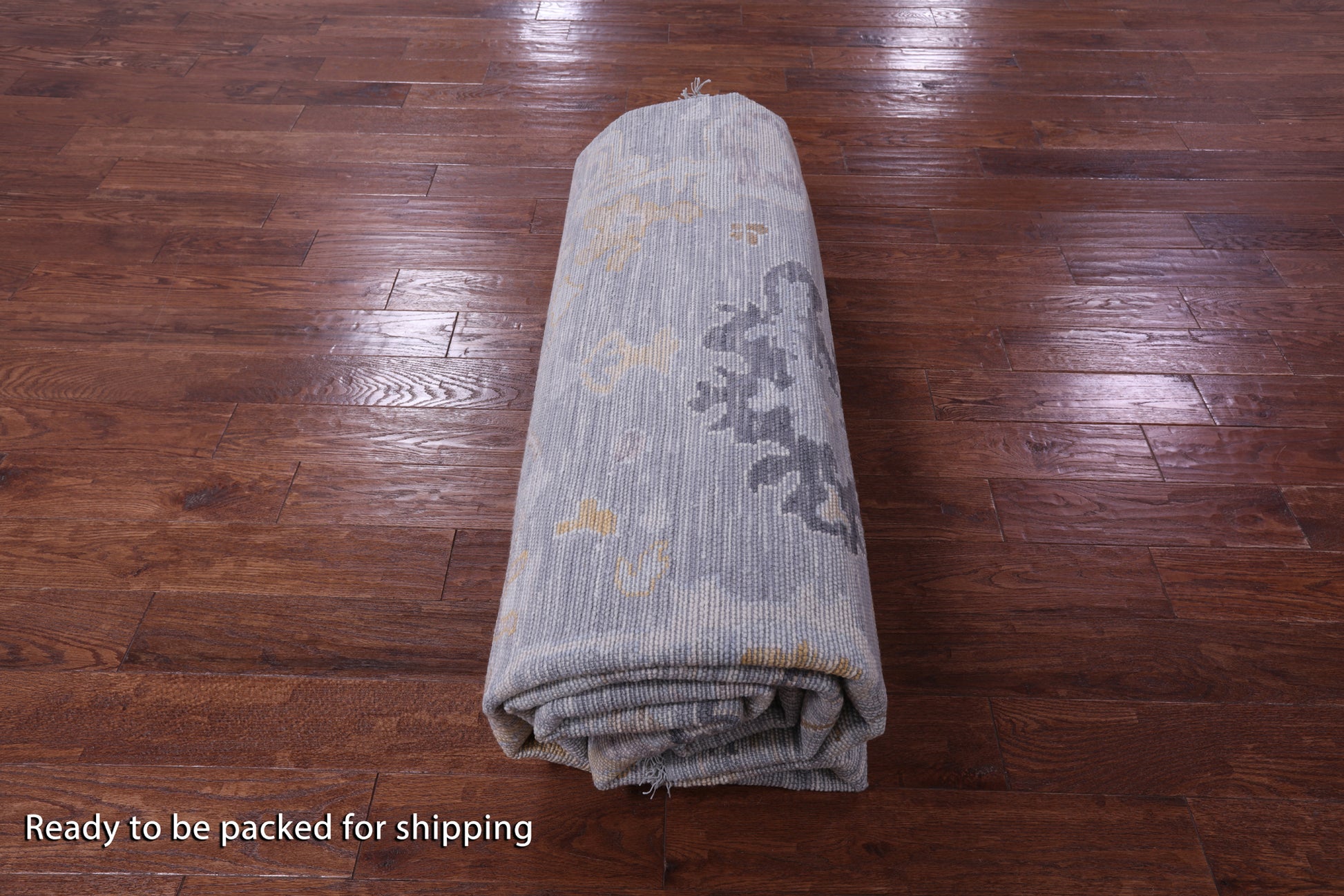 Grey Turkish Oushak Handmade Wool Rug - 10' 1" X 13' 11" - Golden Nile