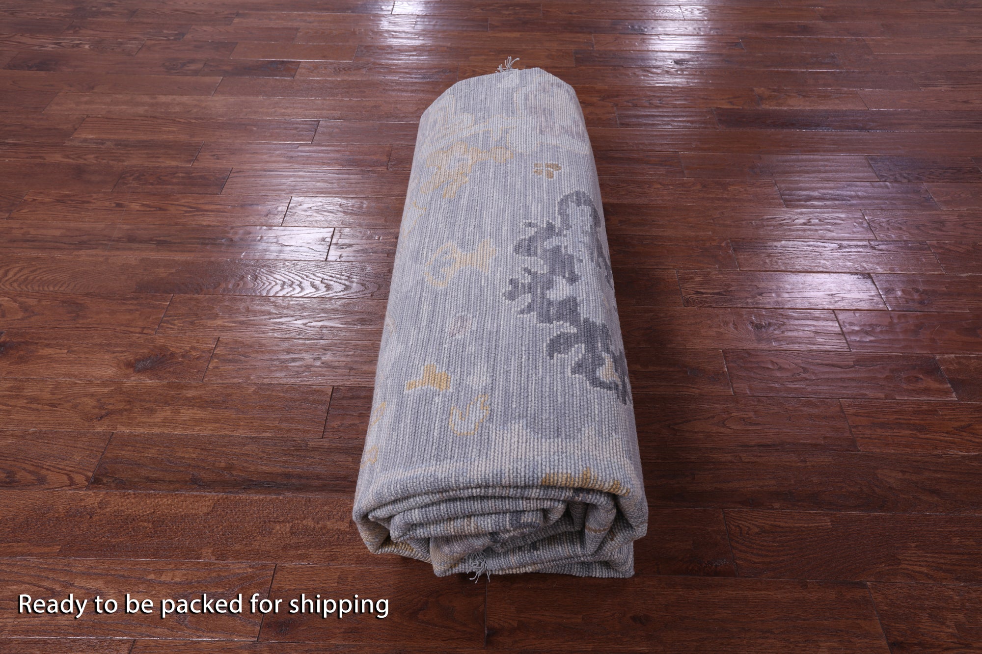 Grey Turkish Oushak Handmade Wool Rug - 10' 1" X 13' 11" - Golden Nile
