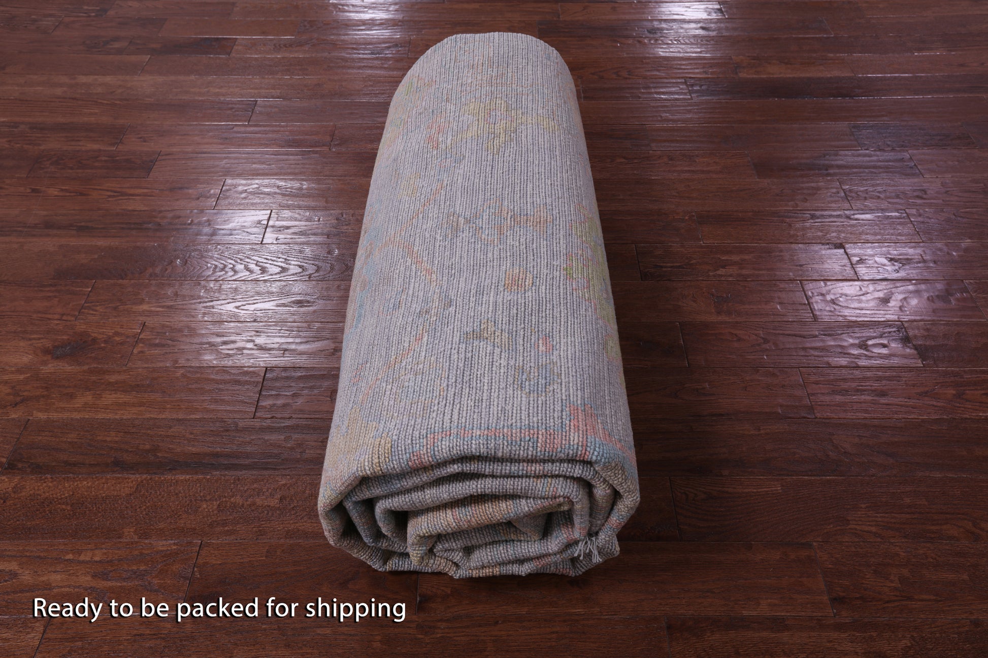 Silver Turkish Oushak Handmade Wool Rug - 10' 1" X 13' 10" - Golden Nile