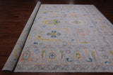 SUPER SALE Silver Turkish Oushak Hand Knotted Wool Rug - 10' 3" X 13' 8"