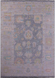 Silver Turkish Oushak Hand Knotted Wool Rug - 10' 3" X 13' 11" - Golden Nile